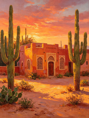 Classic Painting Landscape Art Unframed Canvas Wall Art Poster Home Decoration for Living Room Bedroom & Nice Present