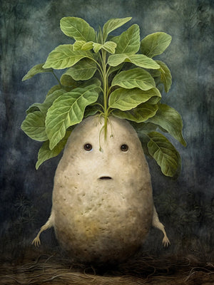 Unframed Art Print Poster Canvas Retro Cute Vegetable Wall Decor For Living Room Bedroom Home Decoration