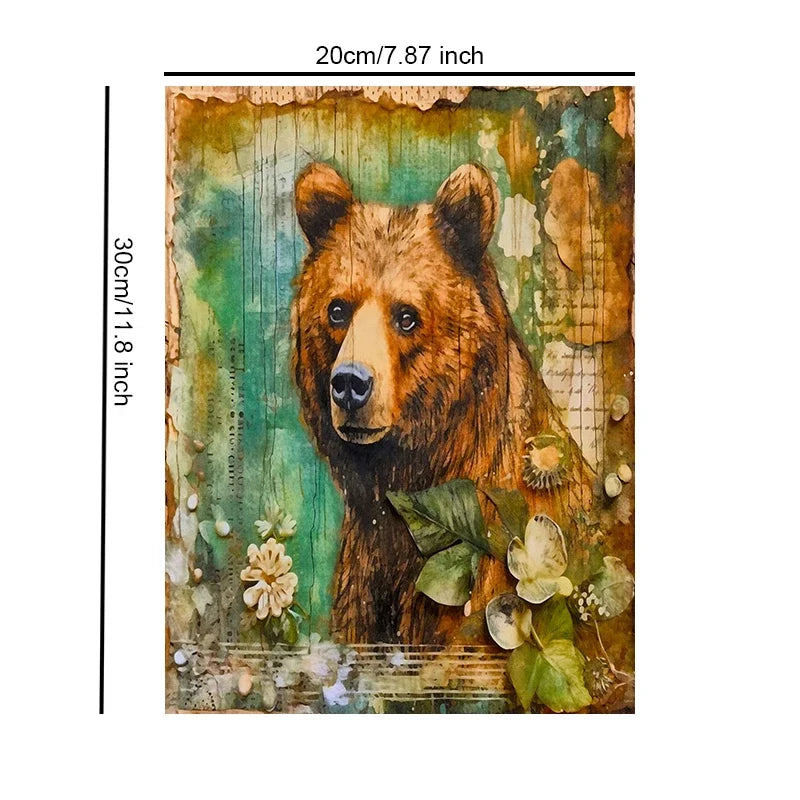 Forest Animals Art Unframed Canvas Print Wall Poster Stylish Home Decoration for Living Room Bedroom & Fine Gift