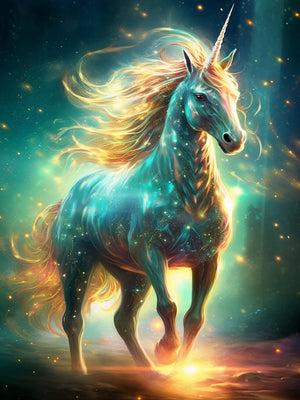 Unframed Canvas Wall Art Poster Print Fantasy Unicorns For Home Bedroom Living Room Decoration Gift Idea