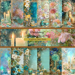 Scrapbook Paper Pack (36 Sheets, 6"x6"): Vintage Patterns for Scrapbooking, Origami, Junk Journal & Card Making .