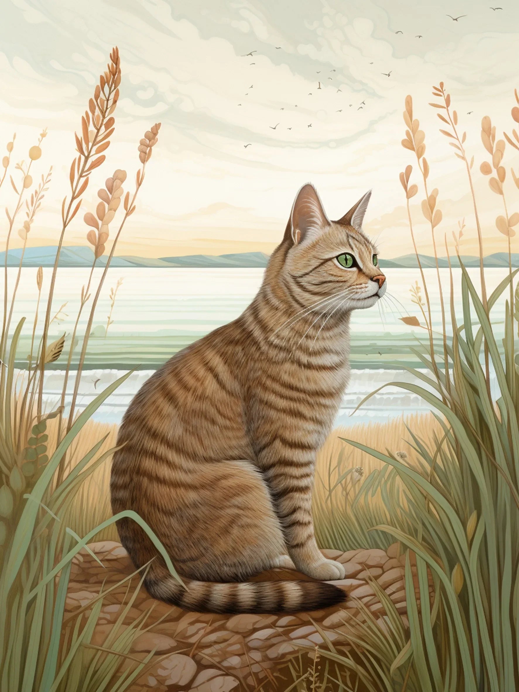 Unframed Canvas Cats Art Wall Poster Print For Living Room Bedroom Home Decoration Gifts