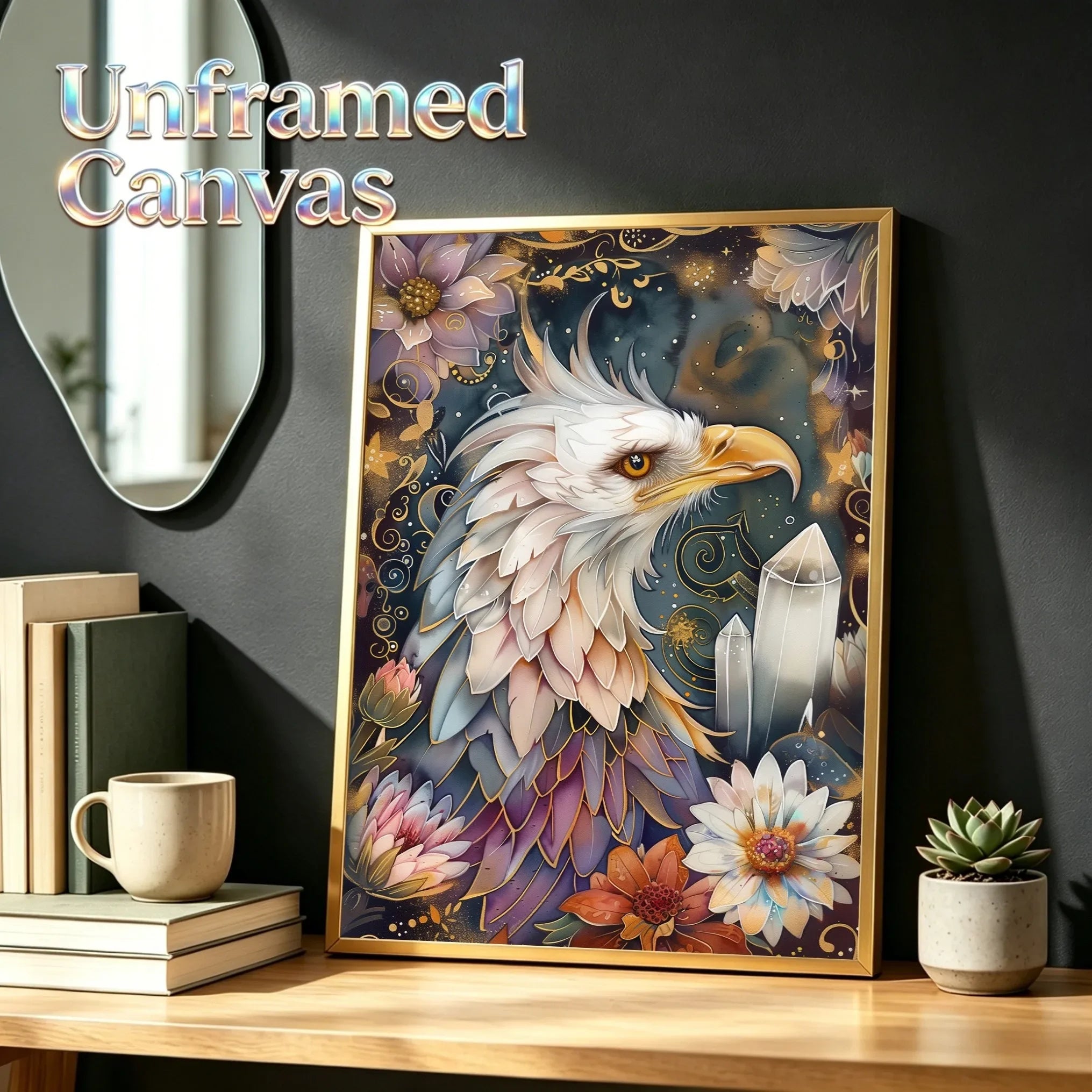 Crystal Animals Unframed Canvas Art Print Wall Poster For Living Room Bedroom Home Decor Nice Gifts