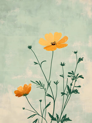 Wildflower Unframed Canvas Print Poster Artwork Modern Wall Art for Living Room Bedroom Home Wall Decor & Perfect Gift Idea