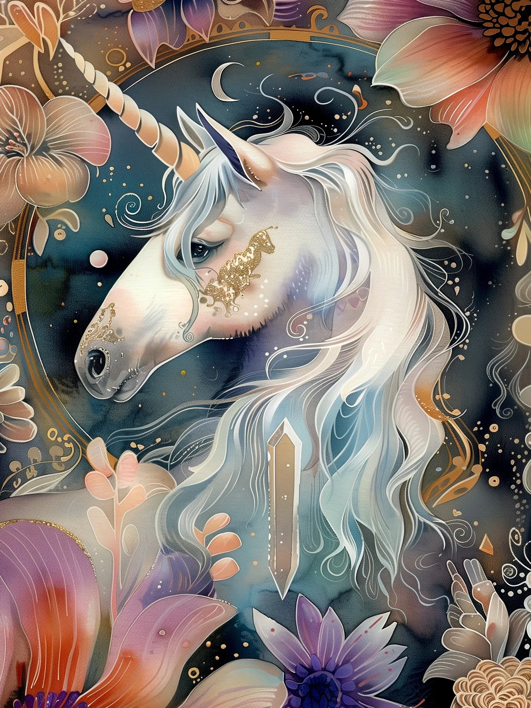 Crystal Animals Unframed Canvas Art Print Wall Poster For Living Room Bedroom Home Decor Nice Gifts