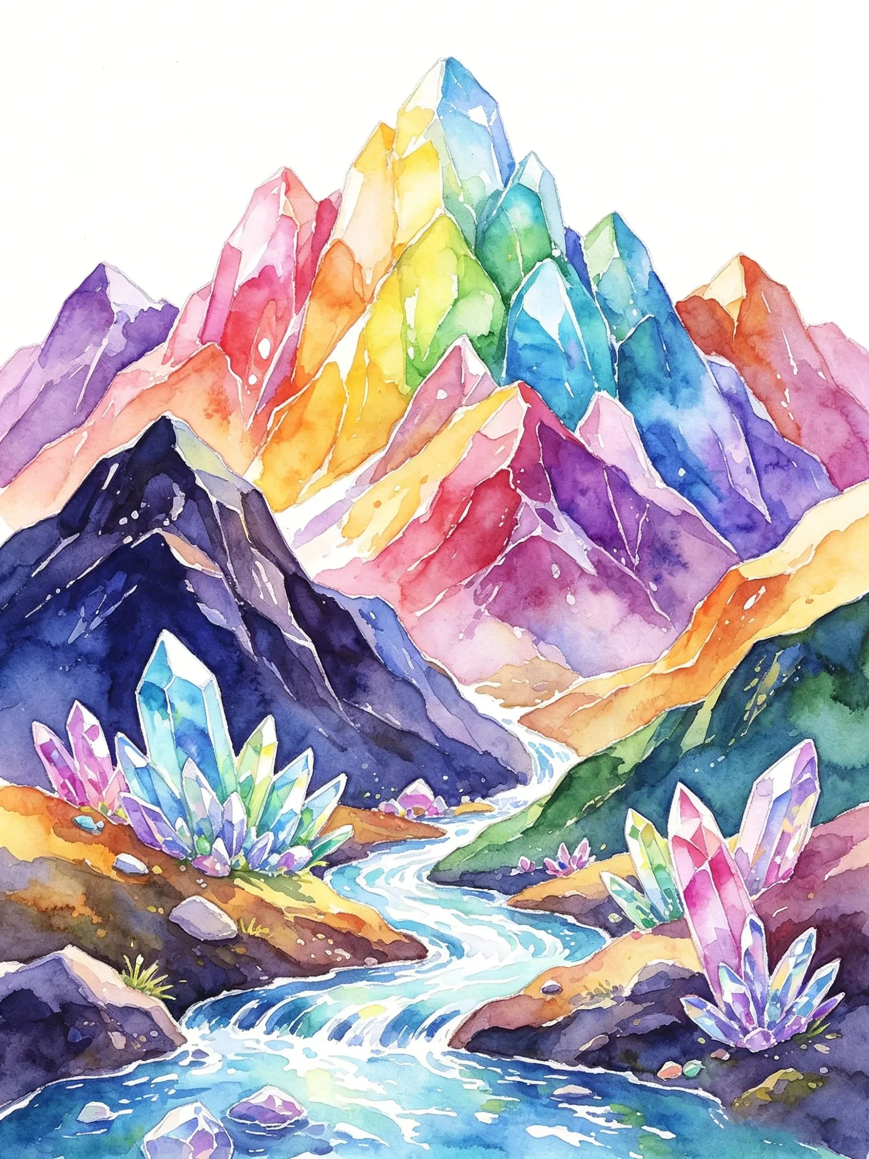 Gorgeous Watercolor Painting Unframed Canvas Art Poster Wall Decor for Living Room Bedroom Home & Perfect Gift Choice