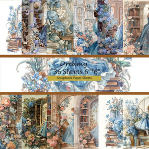Scrapbook Paper Pack (36 Sheets, 6"x6"): Vintage Patterns for Scrapbooking, Origami, Junk Journal & Card Making .