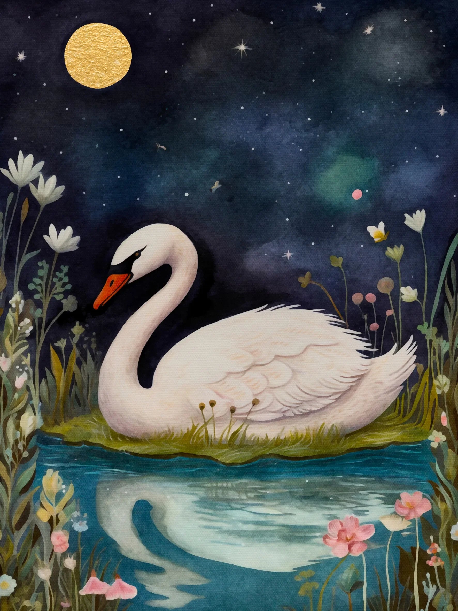 Animals Sleeping Unframed Canvas Print Wall Art Poster For Living Room Bedroom Home Decoration Gifts