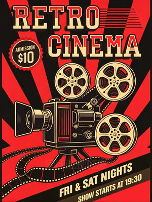 Retro Poster Scenes Unframed Canvas Print Poster Wall Art for Home Living Room Bedroom Decor & Ideal Gift Choice