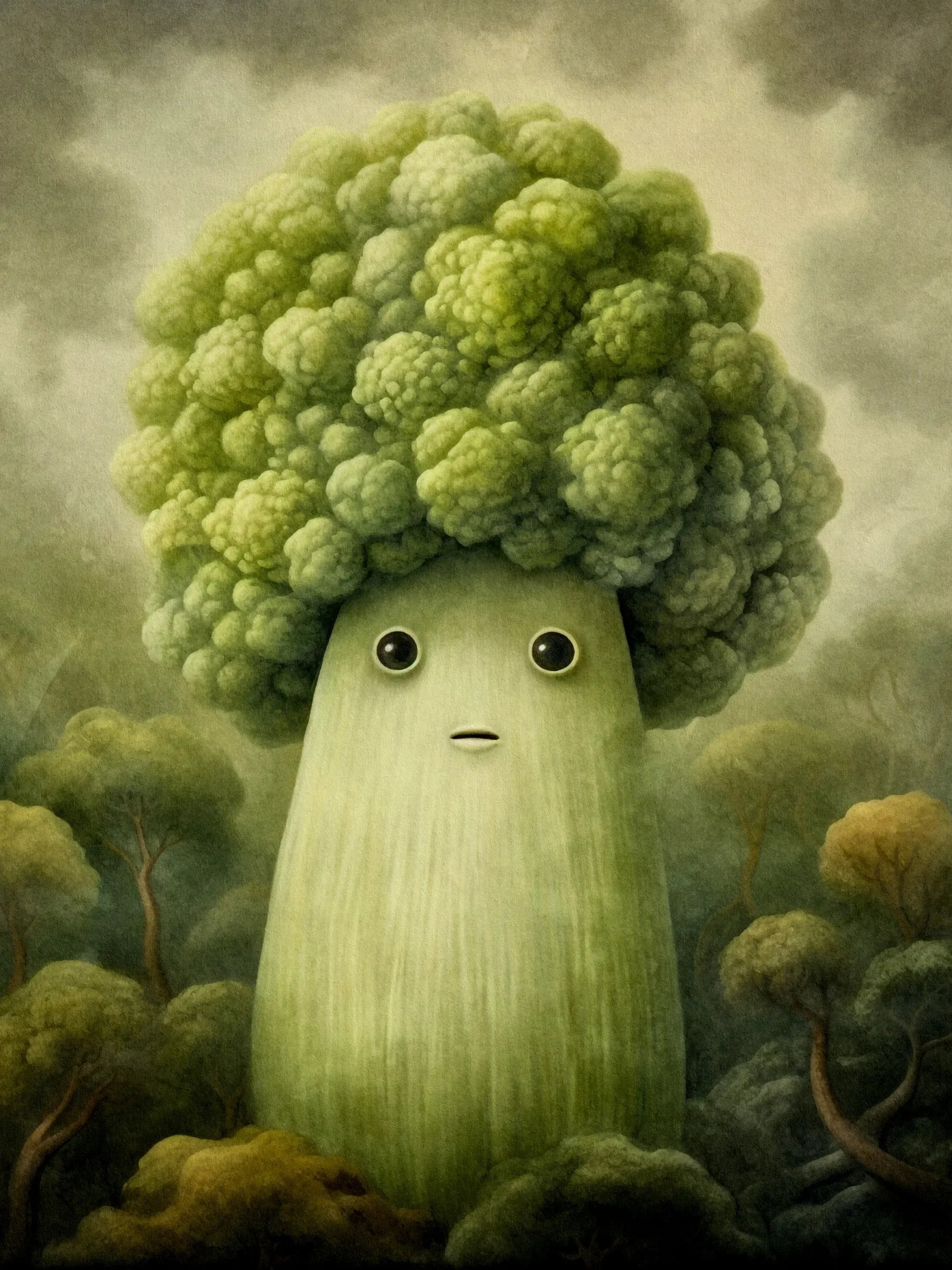 Unframed Art Print Poster Canvas Retro Cute Vegetable Wall Decor For Living Room Bedroom Home Decoration