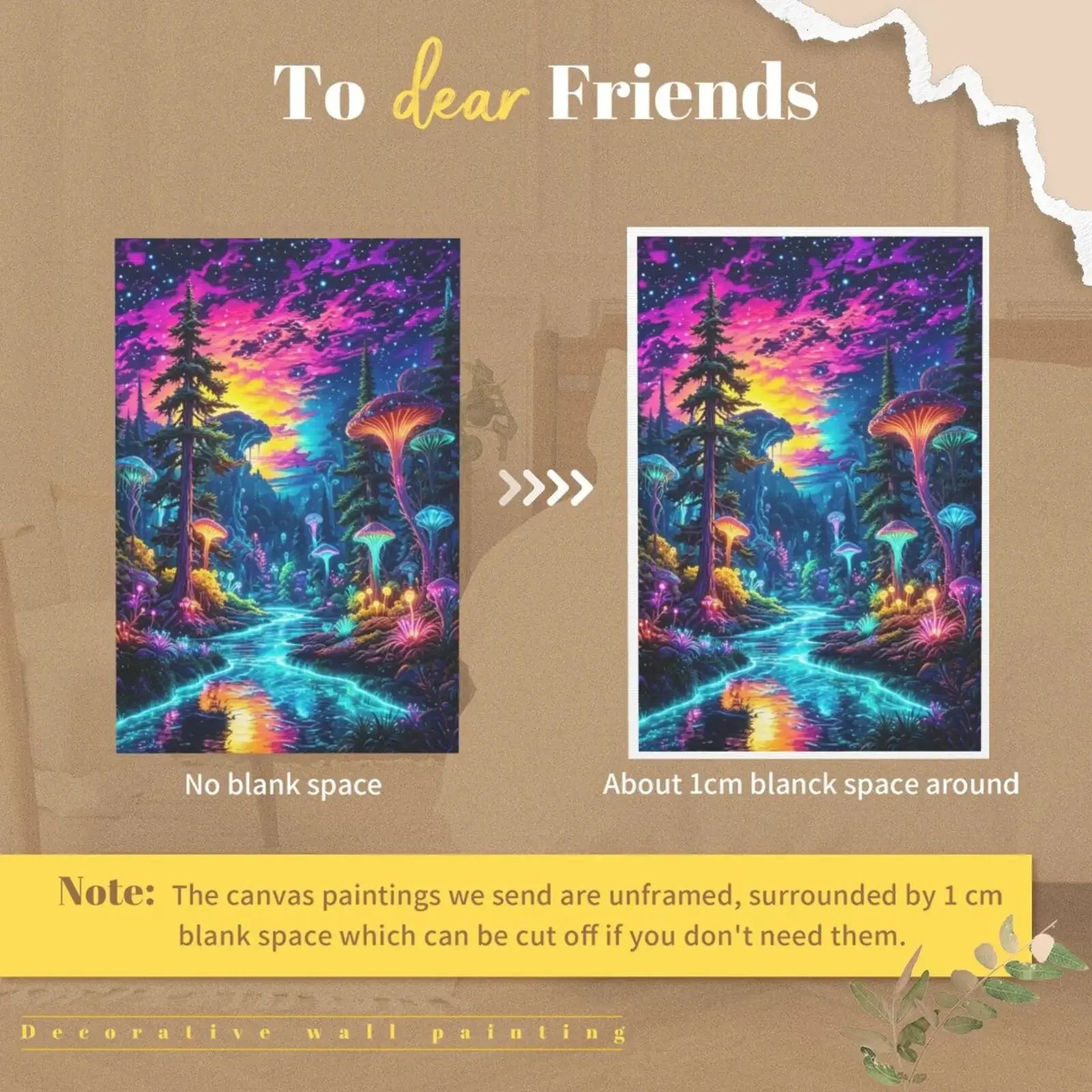 Aurora Landscape Art Poster Unframed Canvas Print Wall Decor For Living Room Bedroom Home Decoration