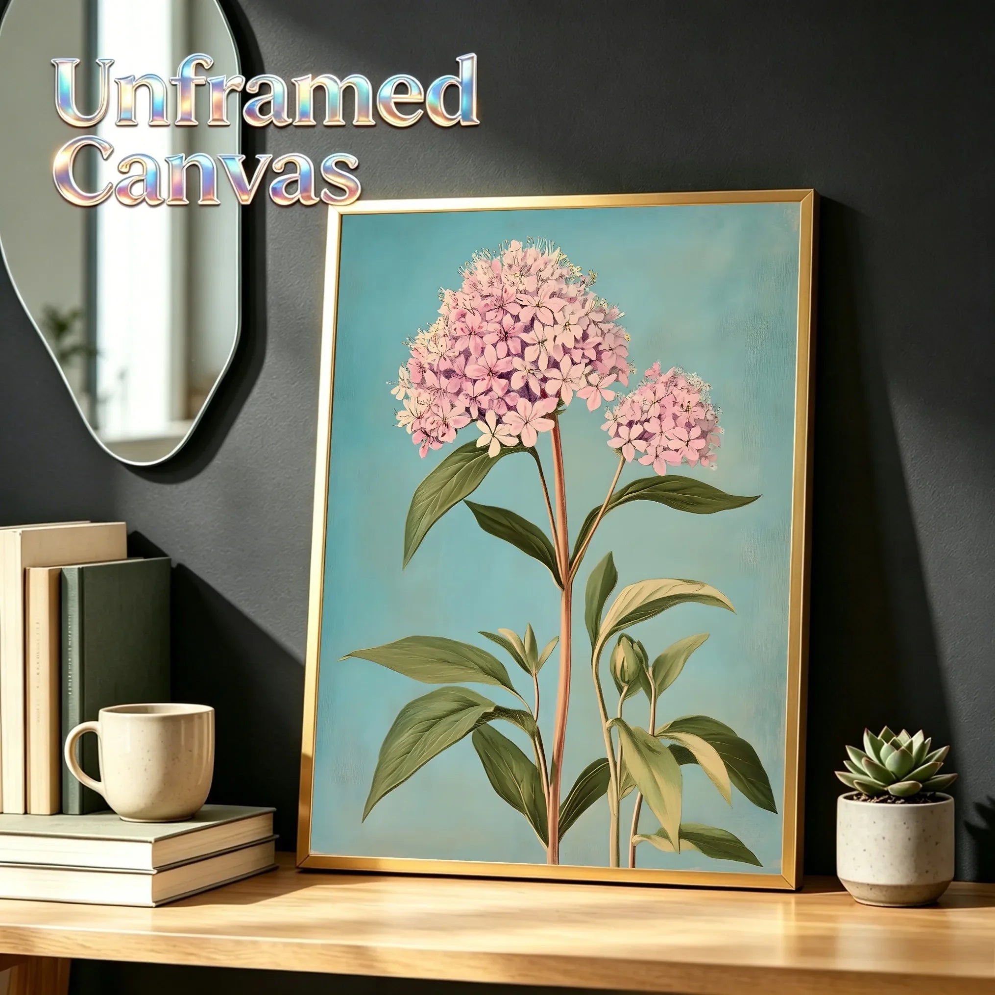 Wildflower Unframed Canvas Print Poster Artwork Modern Wall Art for Living Room Bedroom Home Wall Decor & Perfect Gift Idea