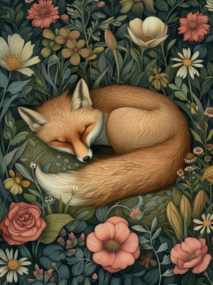 Sleeping Animals Style Unframed Canvas Wall Art Poster Home Decor for Bedroom Living Room & Wonderful Gift