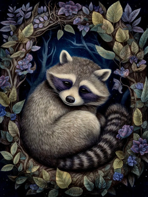 Midnight Animals Art Canvas Print Unframed Wall Poster Home Decoration for Bedroom Living Room & Great Gift Idea