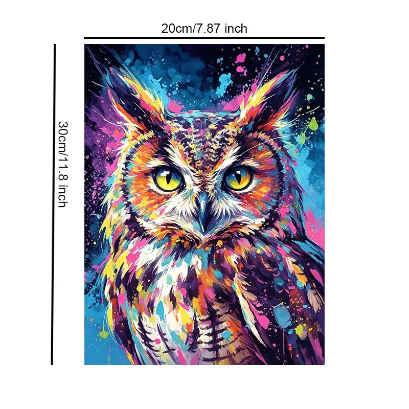 Watercolor Animals Unframed Canvas Art Print Wall Poster Modern Home Decor for Living Room Bedroom & Sweet Gift