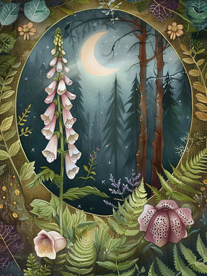 Forest Flowers Art Print Unframed Canvas Wall Poster Home Decoration for Living Room Bedroom & Nice Gift Idea