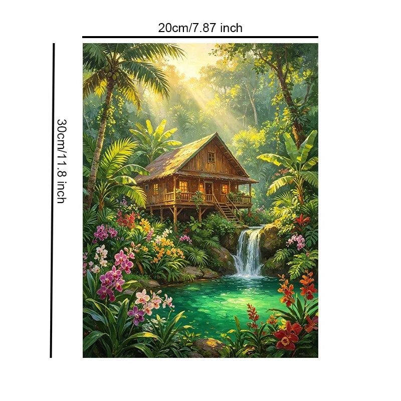Classic Painting Landscape Art Unframed Canvas Wall Art Poster Home Decoration for Living Room Bedroom & Nice Present