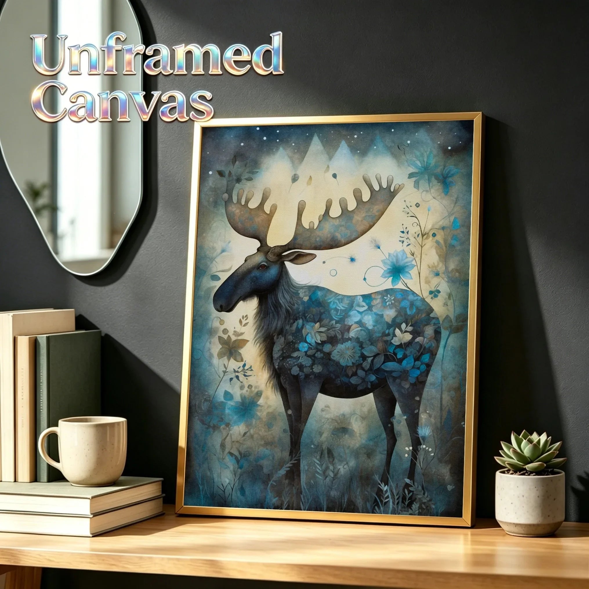 Forest Art Unframed Canvas Print Poster Wall Art for Bedroom Living Room Home Decor & Special Present