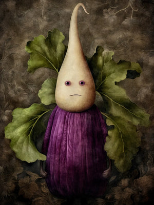 Unframed Art Print Poster Canvas Retro Cute Vegetable Wall Decor For Living Room Bedroom Home Decoration