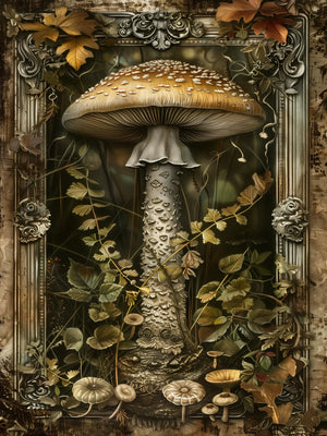 Unframed Canvas Art Poster Retro Fairytale Woodland Wall Decor For Living Room Bedroom Home Decoration Gift