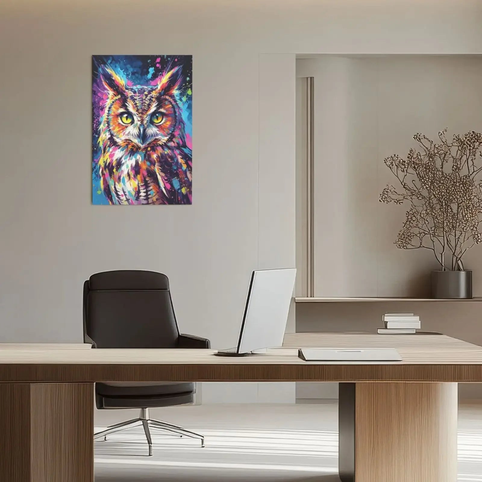 Watercolor Animals Unframed Canvas Art Print Wall Poster Modern Home Decor for Living Room Bedroom & Sweet Gift