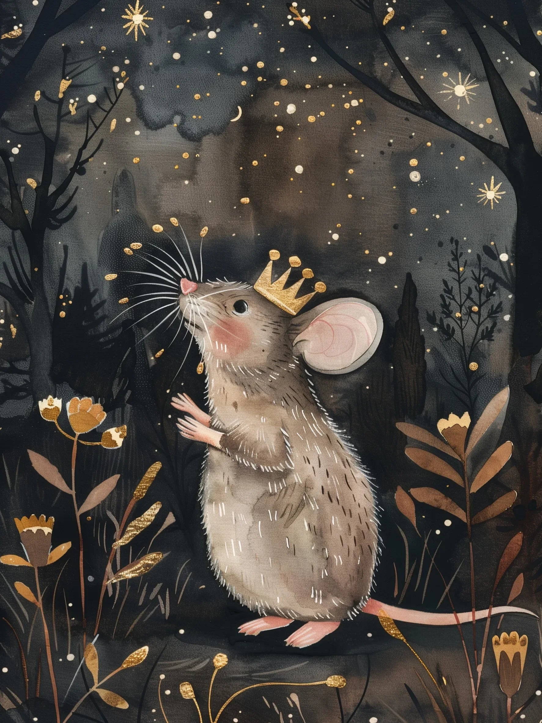 Regal Forest Animals Wall Art Unframed Canvas Print Poster Stylish Home Decor for Living Room Bedroom & Thoughtful Present