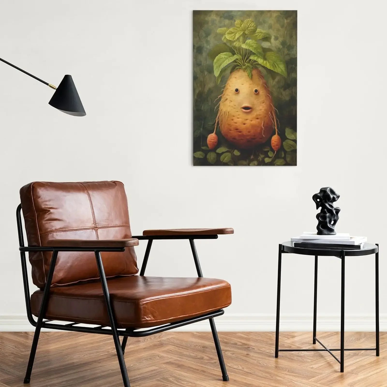 Unframed Art Print Poster Canvas Retro Cute Vegetable Wall Decor For Living Room Bedroom Home Decoration