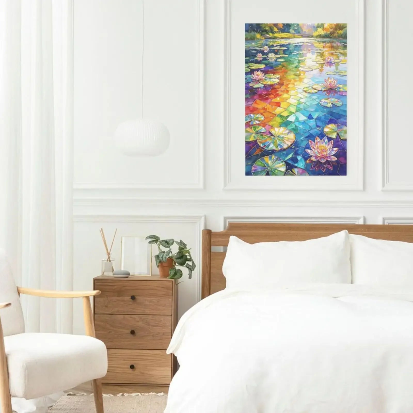 Gorgeous Watercolor Painting Unframed Canvas Art Poster Wall Decor for Living Room Bedroom Home & Perfect Gift Choice