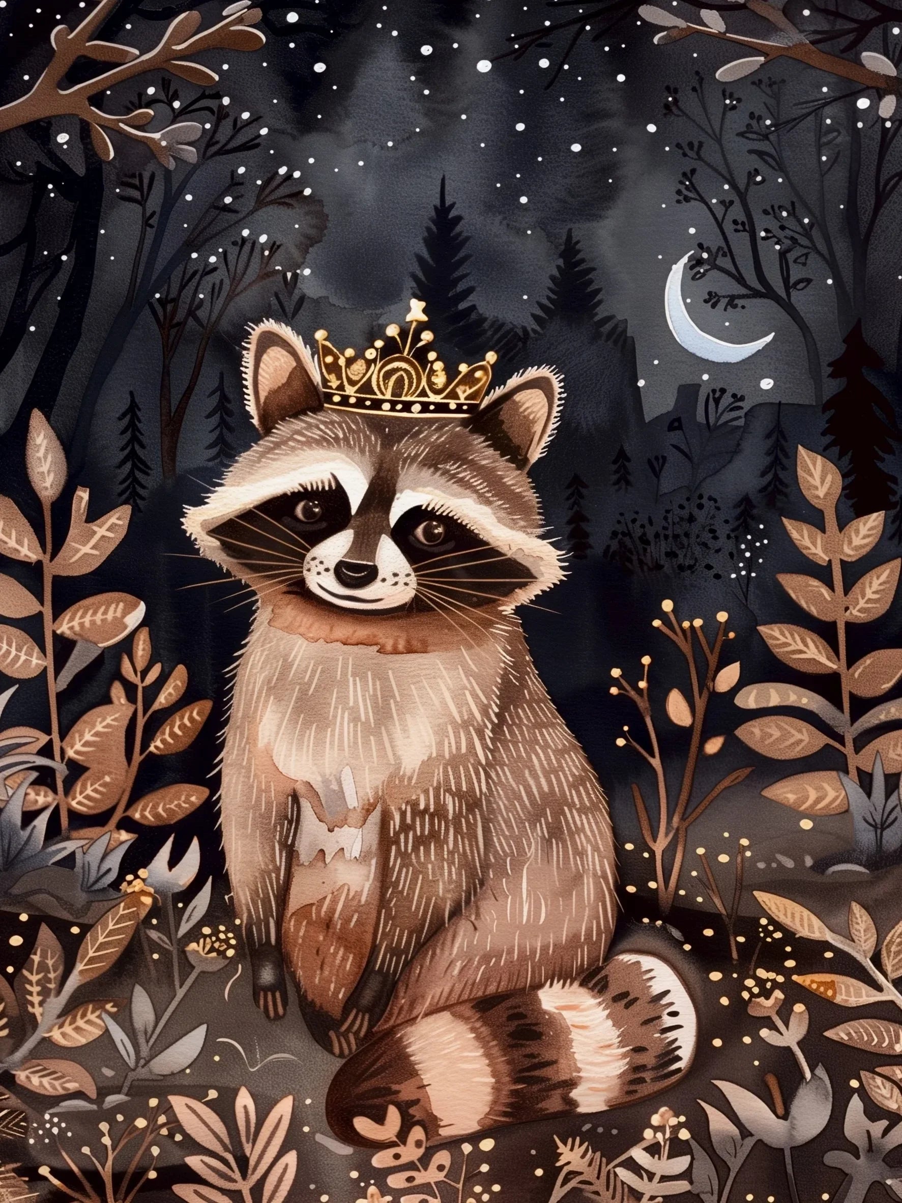 Regal Forest Animals Wall Art Unframed Canvas Print Poster Stylish Home Decor for Living Room Bedroom & Thoughtful Present