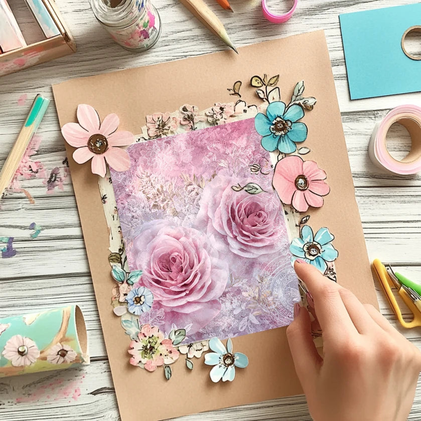 6"x6" Origami & Scrapbooking Paper Pack (36 Sheets): Art Craft Patterns for Journal, Card Making & DIY .