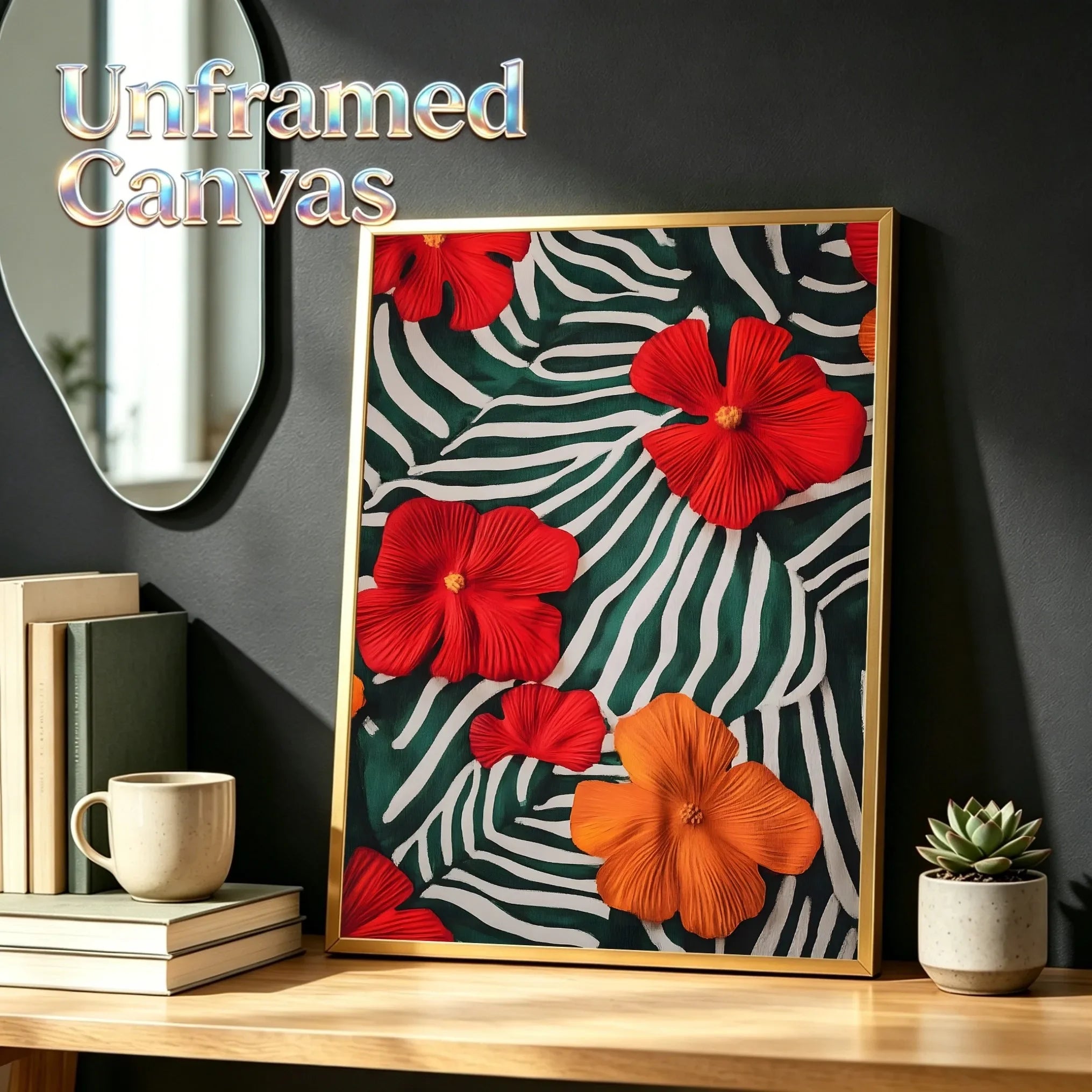 Maximalist Unframed Canvas Print Poster Wall Art for Living Room Bedroom Home Decor & Ideal Present