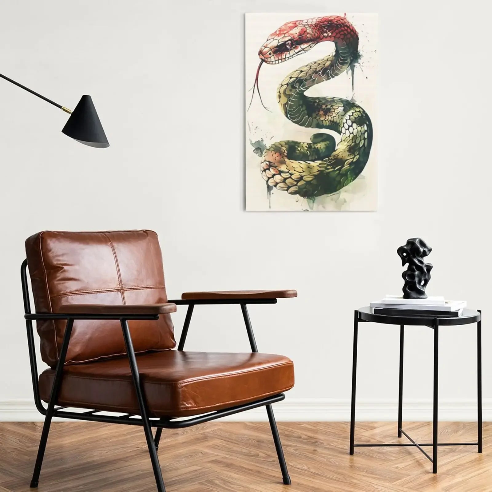 Unframed Canvas Watercolor Animal Wall Art Poster Elegant Home Decoration for Living Room Bedroom & Nice Gift Option