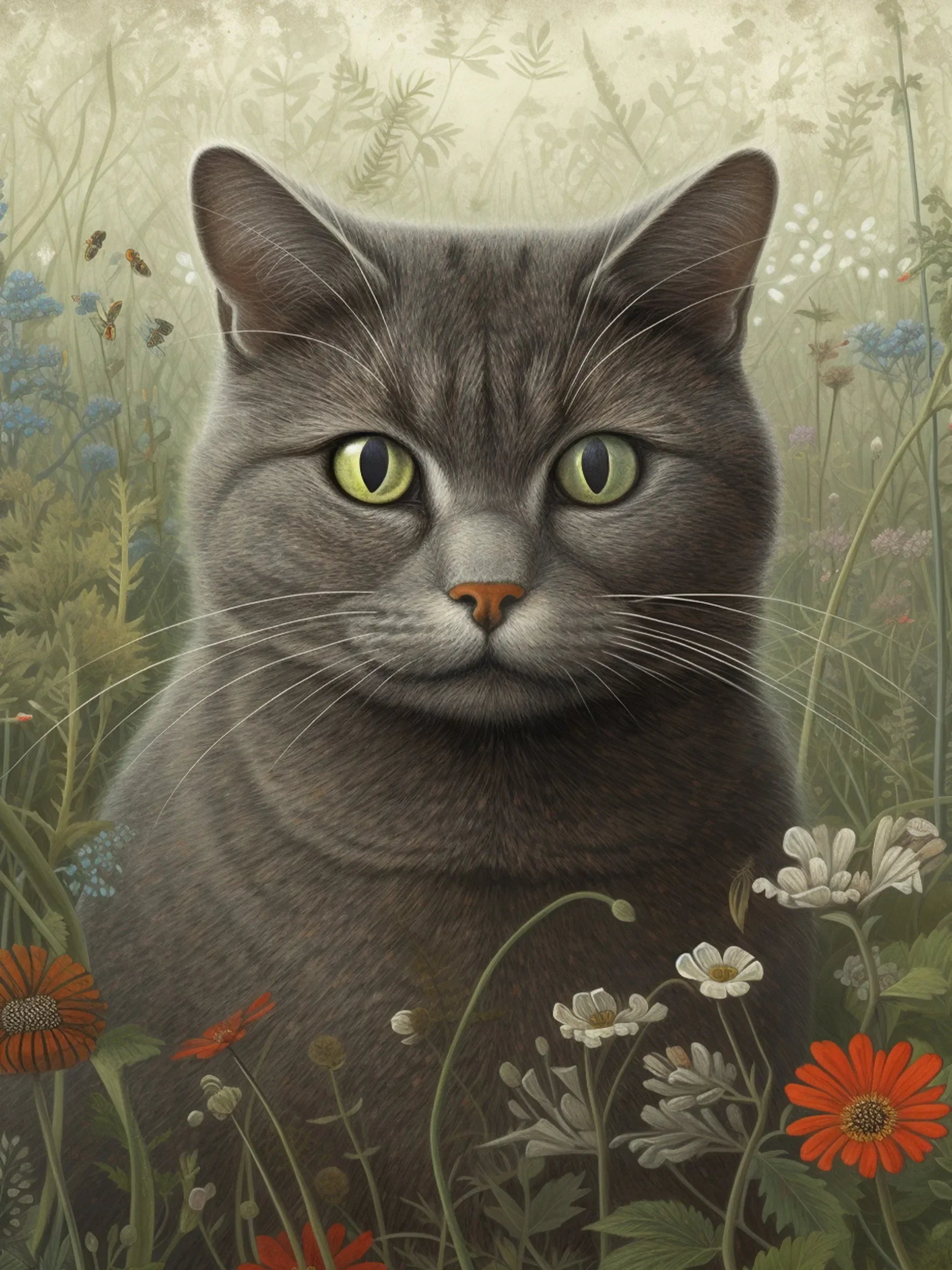 Unframed Canvas Cats Art Wall Poster Print For Living Room Bedroom Home Decoration Gifts