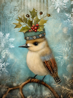 Wall Art Print Poster Unframed Canvas Christmas Animals For Home Bedroom Living Room Decor Gift Idea