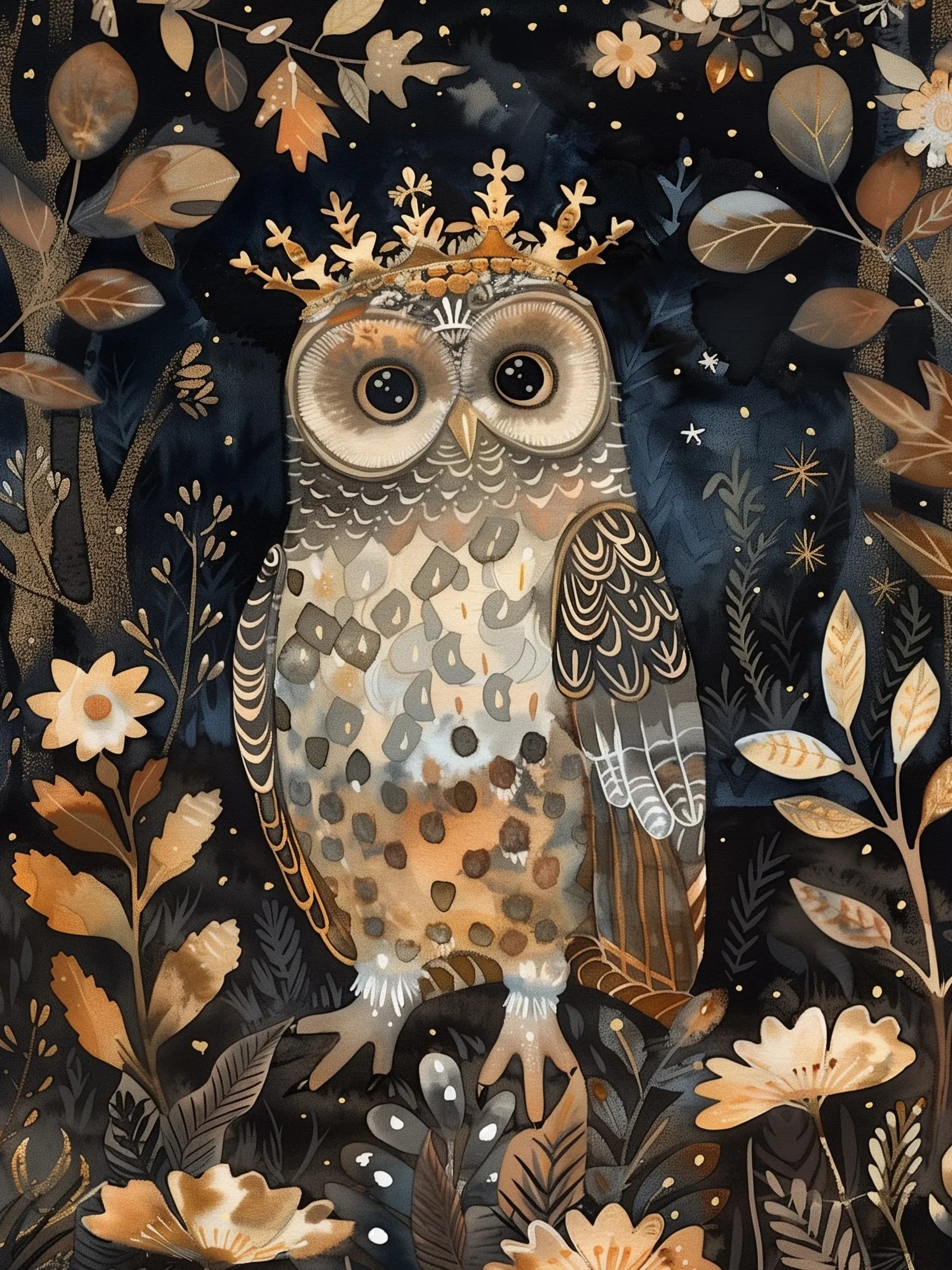 Regal Forest Animals Wall Art Unframed Canvas Print Poster Stylish Home Decor for Living Room Bedroom & Thoughtful Present