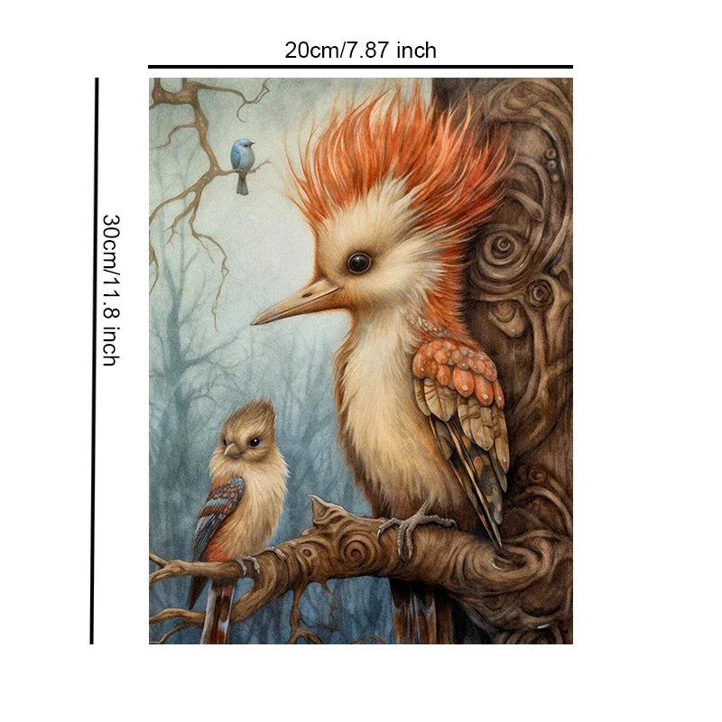 Mystical Woodland Style Unframed Canvas Art Print Wall Poster Modern Decor for Living Room Bedroom & Special Gift