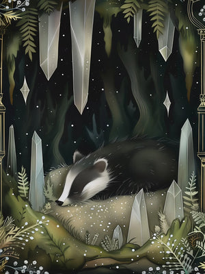 Home Living Room Bedroom Decor Unframed Canvas Forest Animals Wall Art Poster Print Ideal Gift Choice