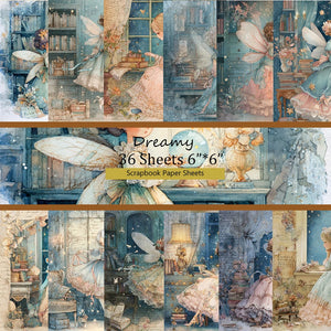 36 Sheets 6"x6" Decorative Scrapbook Paper: For Scrapbooking, Origami, School Projects & Card Making .