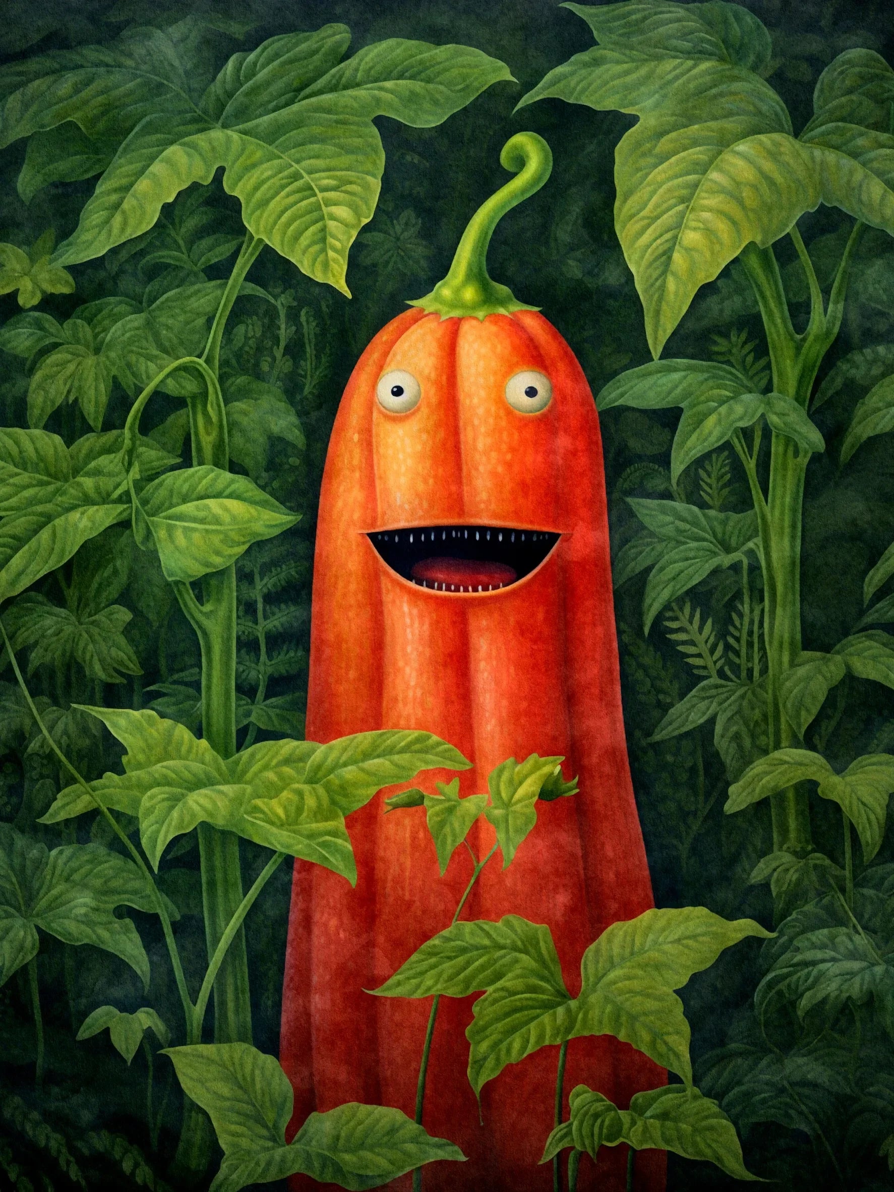 Unframed Art Print Poster Canvas Retro Cute Vegetable Wall Decor For Living Room Bedroom Home Decoration