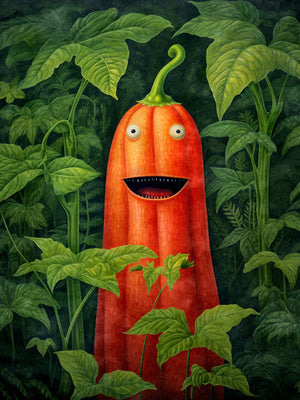 Unframed Art Print Poster Canvas Retro Cute Vegetable Wall Decor For Living Room Bedroom Home Decoration