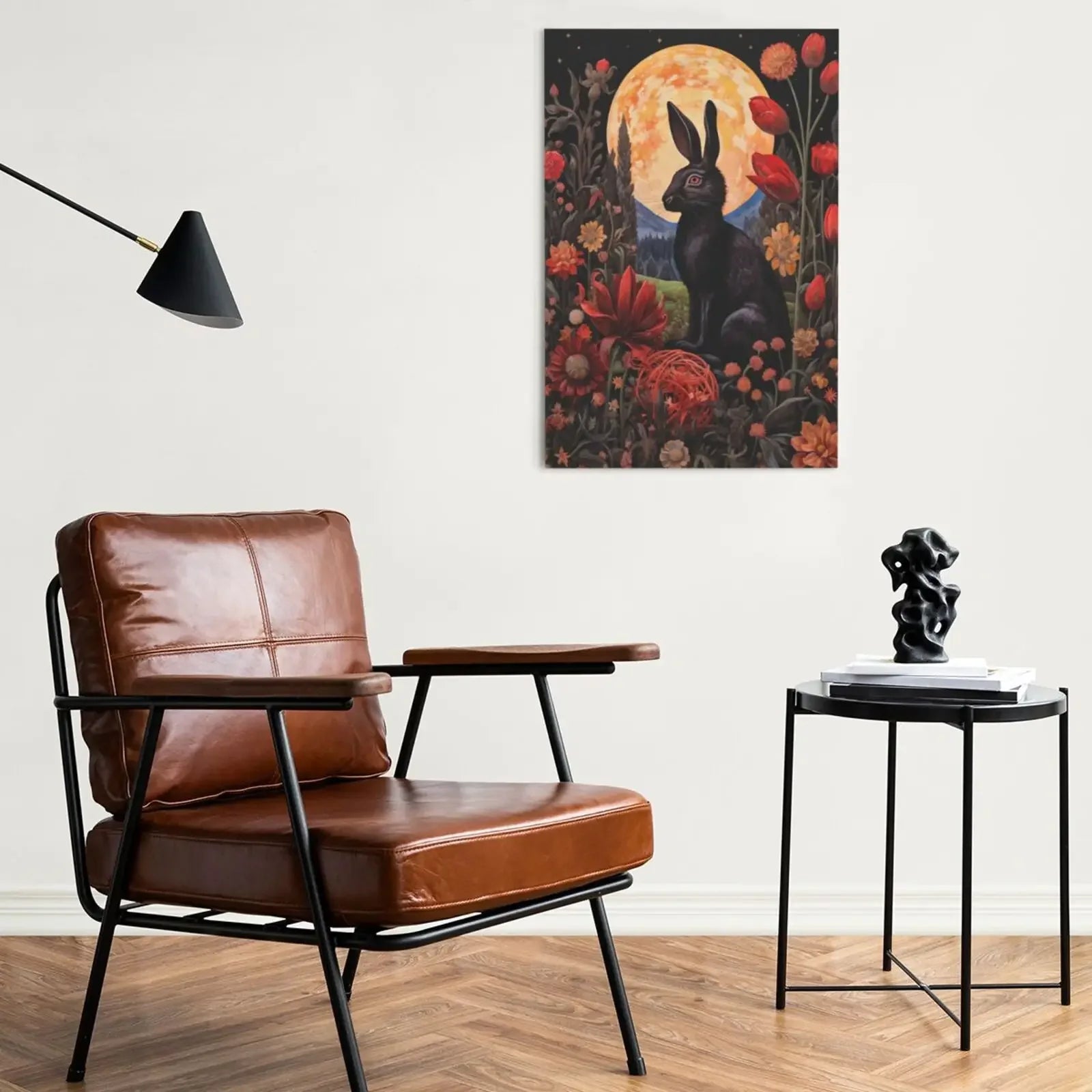 Gothic Botanical Unframed Canvas Art Print Wall Poster Cozy Home Decoration for Living Room Bedroom & Fine Gift