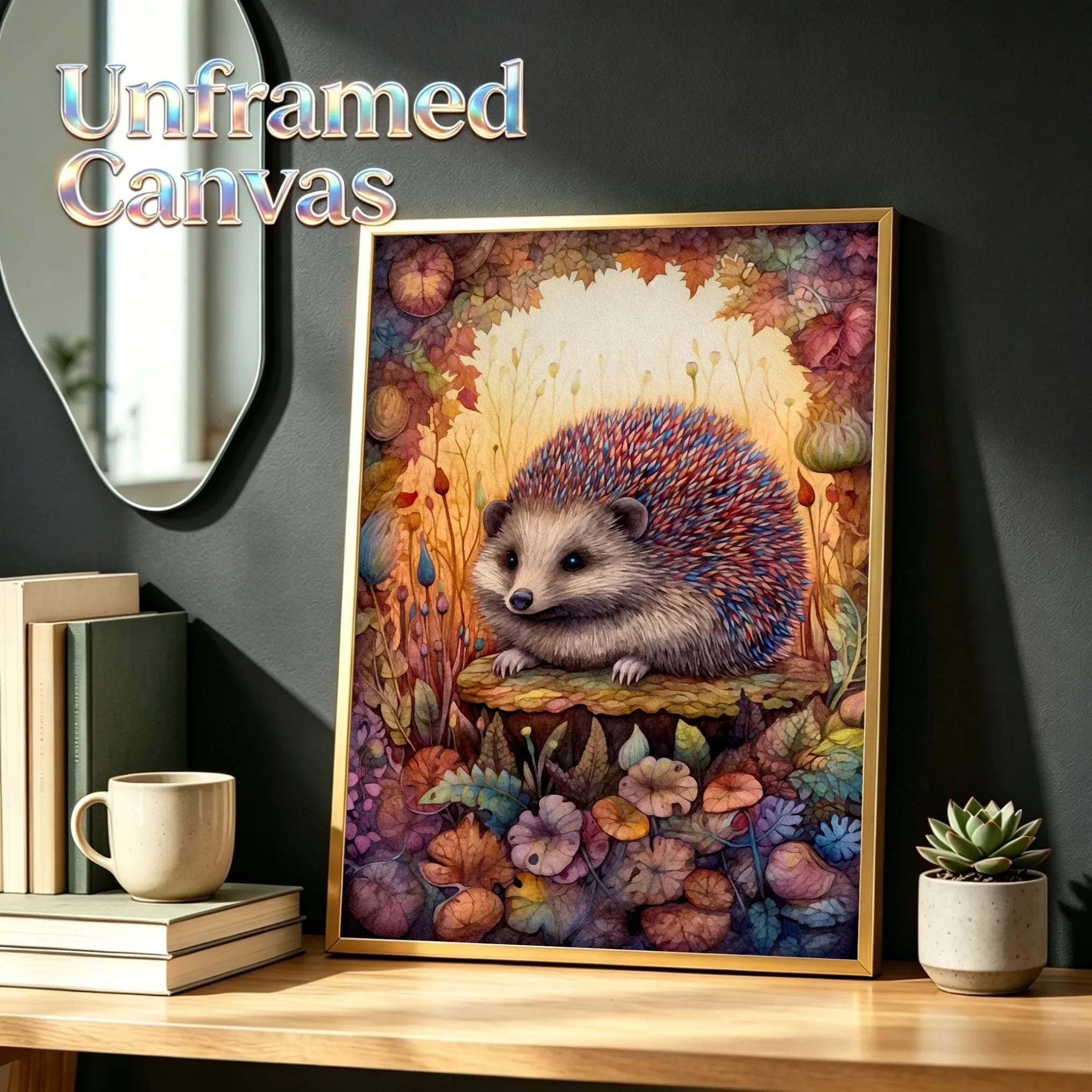 Unframed Canvas Print Wall Art Decor Retro Boho Forest Animal Poster For Living Room Bedroom Home Decoration