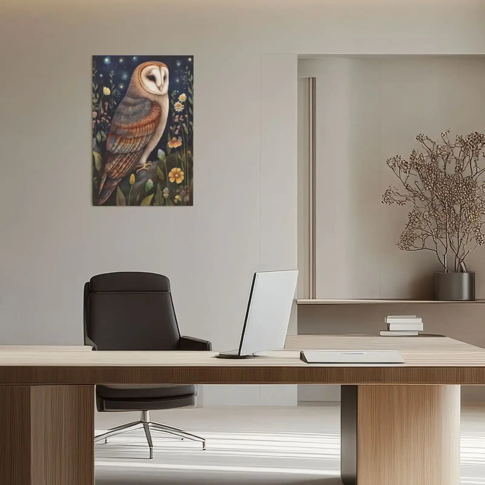 Midnight Animals Art Canvas Print Unframed Wall Poster Home Decoration for Bedroom Living Room & Great Gift Idea