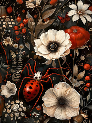 Unframed Wall Decor Art Canvas Print Botanical Bugs Poster For Living Room Bedroom Home Decoration