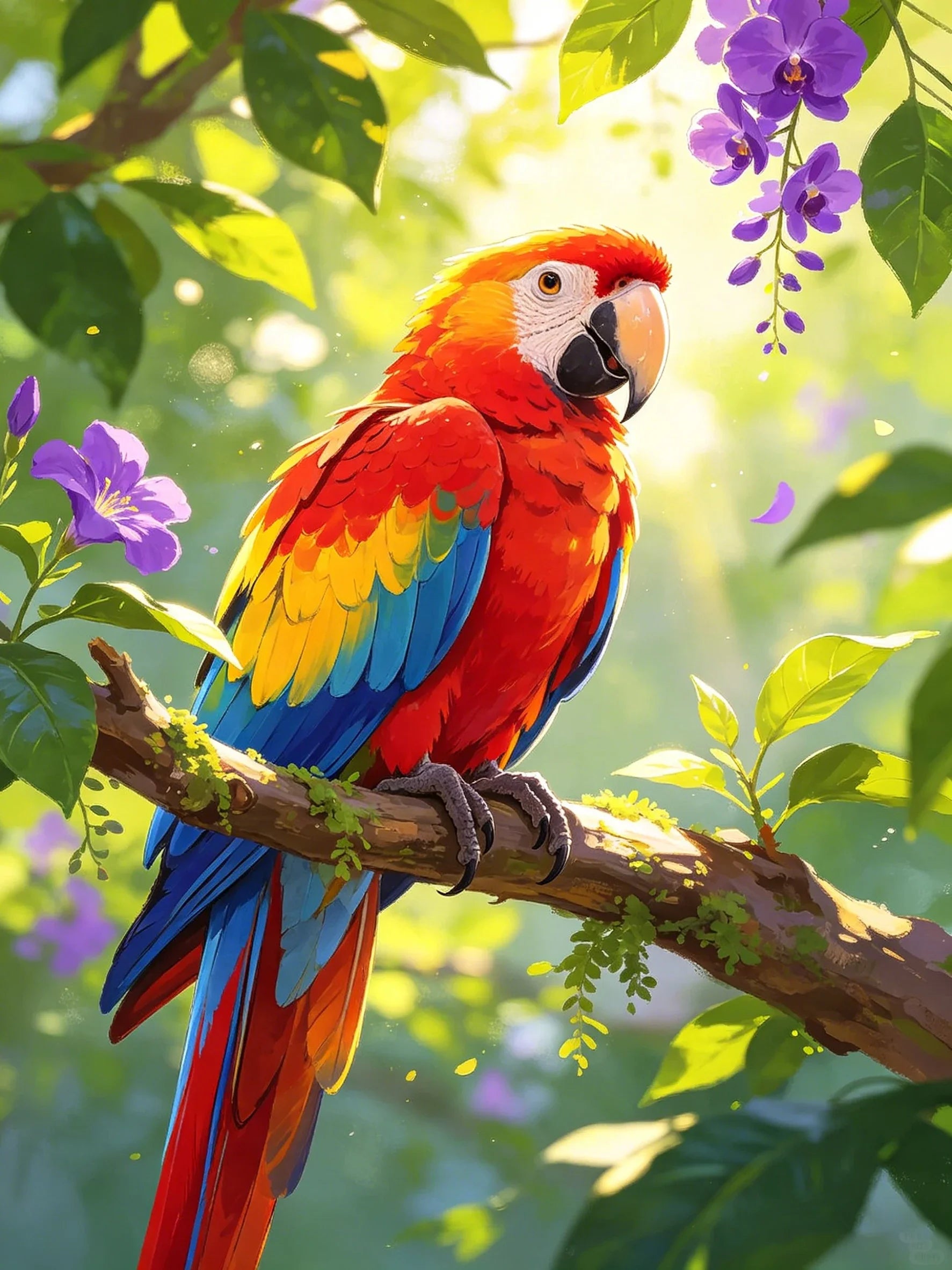 Unframed Poster Wall Art Canvas Print Colorful Animals For Home Living Room Bedroom Decoration Gift
