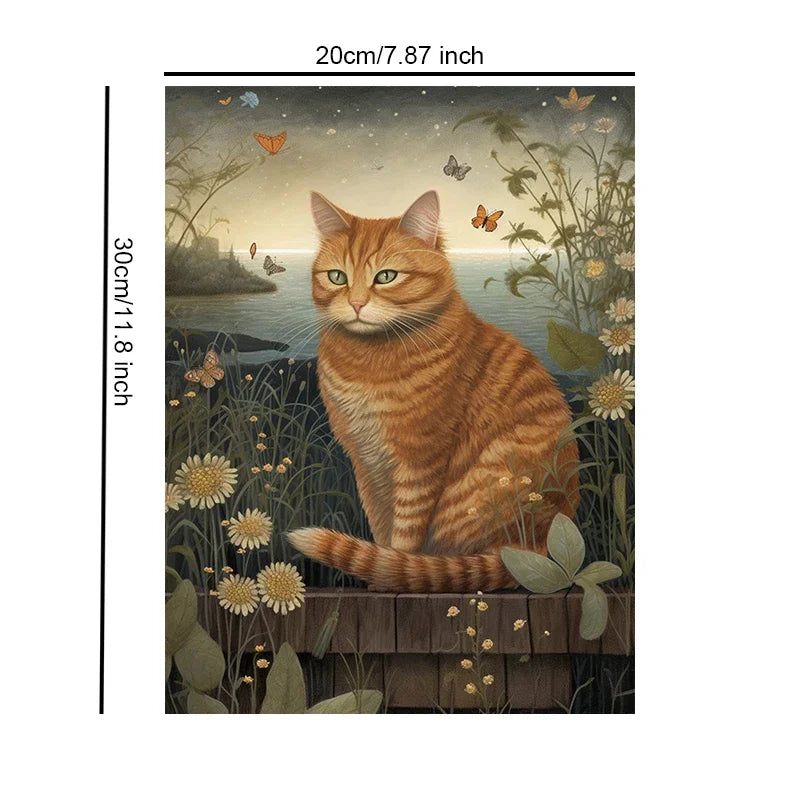 Unframed Canvas Cats Art Wall Poster Print For Living Room Bedroom Home Decoration Gifts
