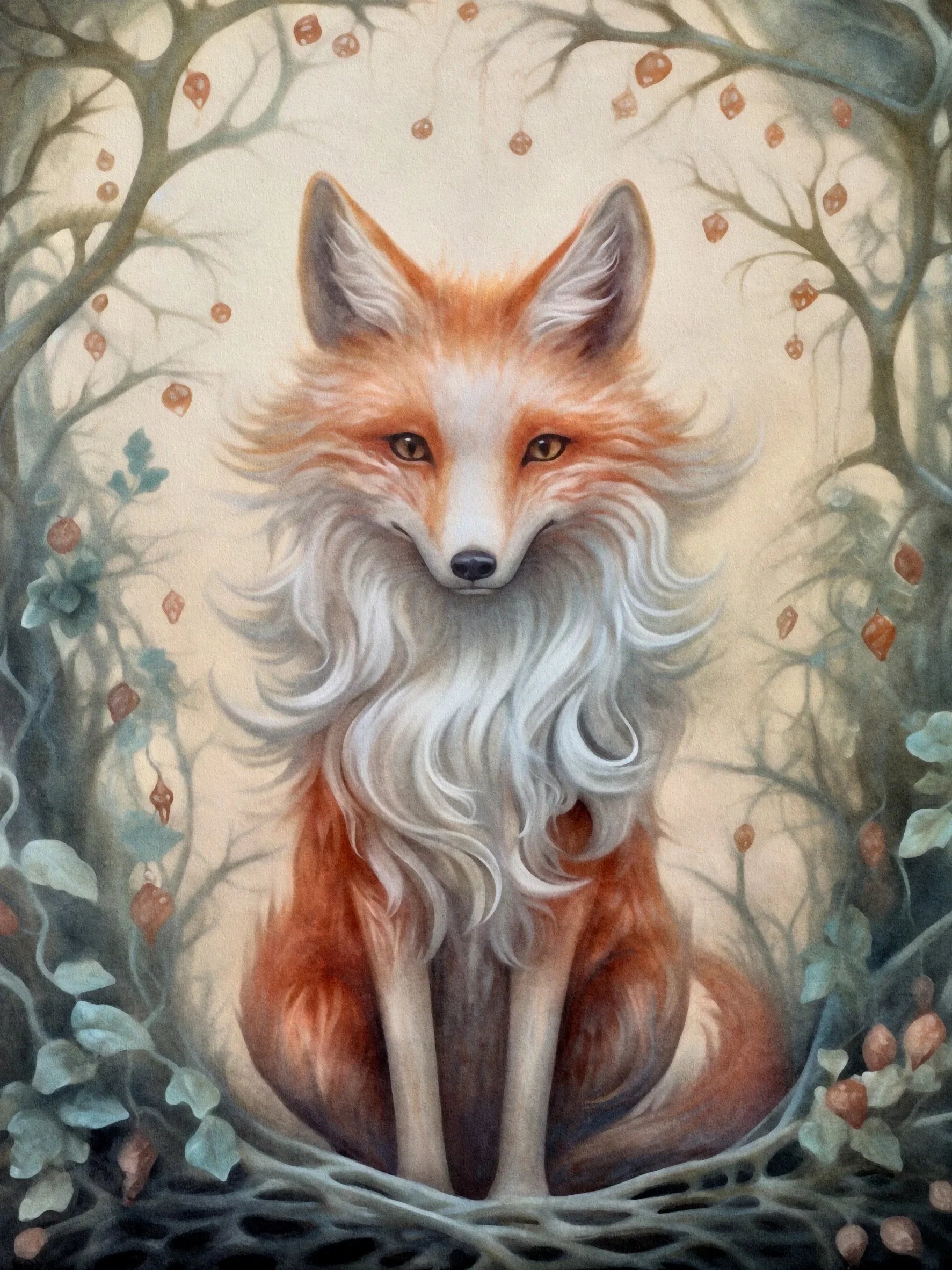 Mystical Woodland Style Unframed Canvas Art Print Wall Poster Modern Decor for Living Room Bedroom & Special Gift