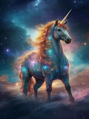 Unframed Canvas Wall Art Poster Print Fantasy Unicorns For Home Bedroom Living Room Decoration Gift Idea