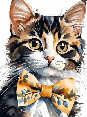 Calico Kitten Unframed Canvas Poster Wall Art Print For Home Living Room Bedroom Decor Nice Gift