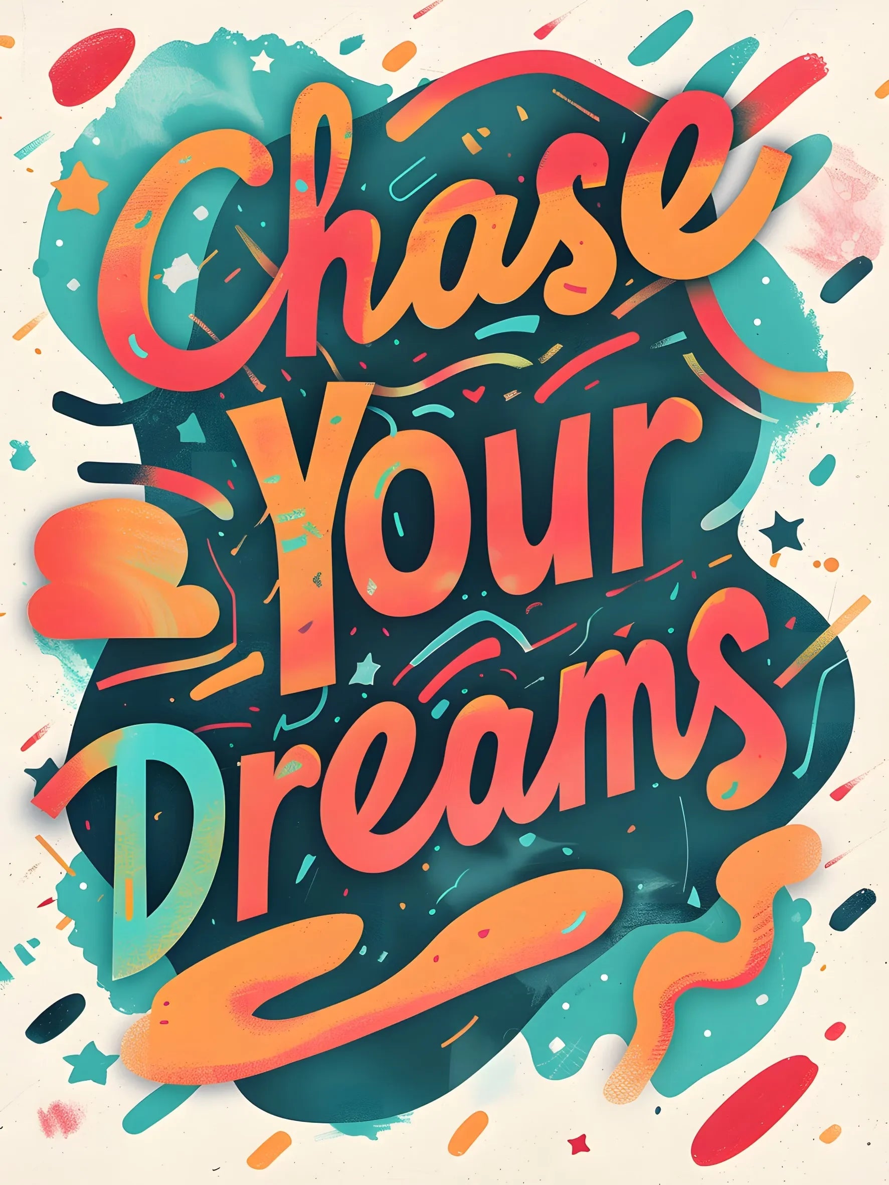 Motivational Short Quotes Unframed Canvas Wall Art Poster Home Decor for Living Room Bedroom & Fine Gift Option